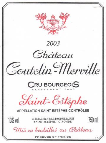 Coutelin Merville Cru Bourgeois