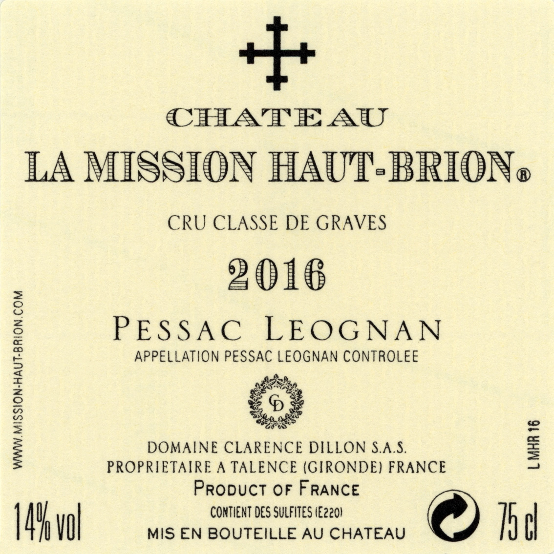 Cru Classe De Graves Pessac Leognan