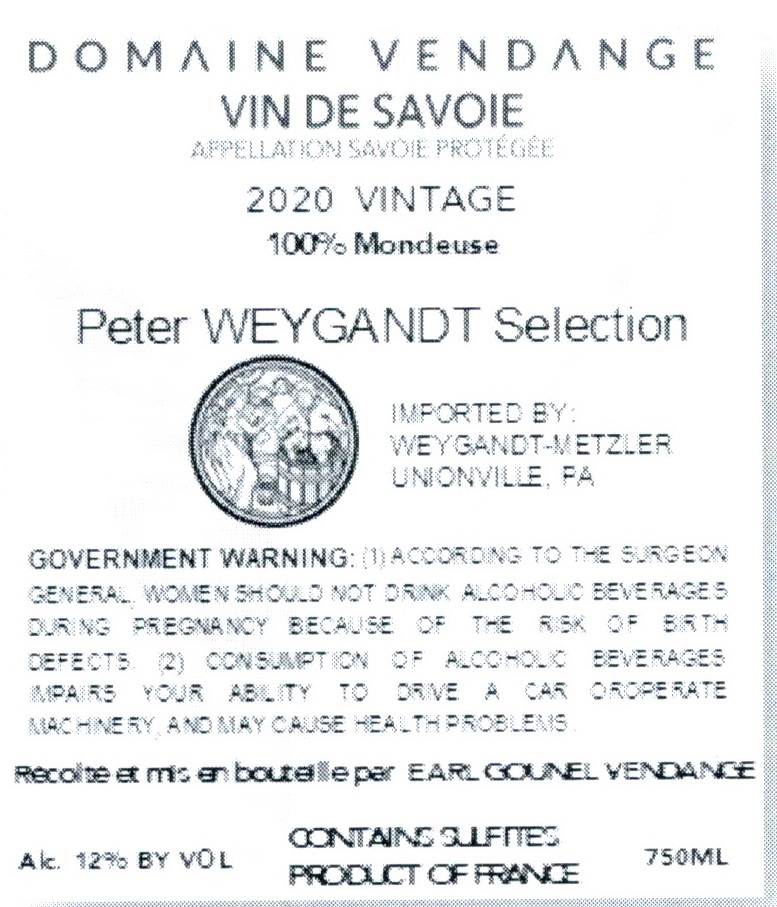 Vendange Mondeuse