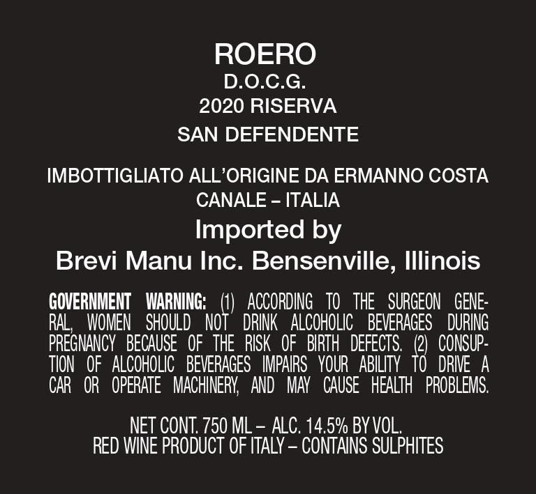 San Defendente Riserva