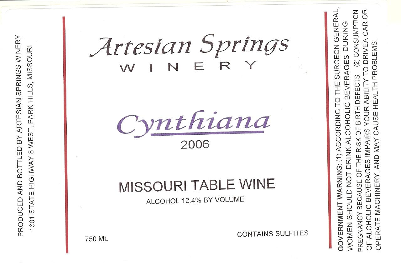 Artesian Springs Winery