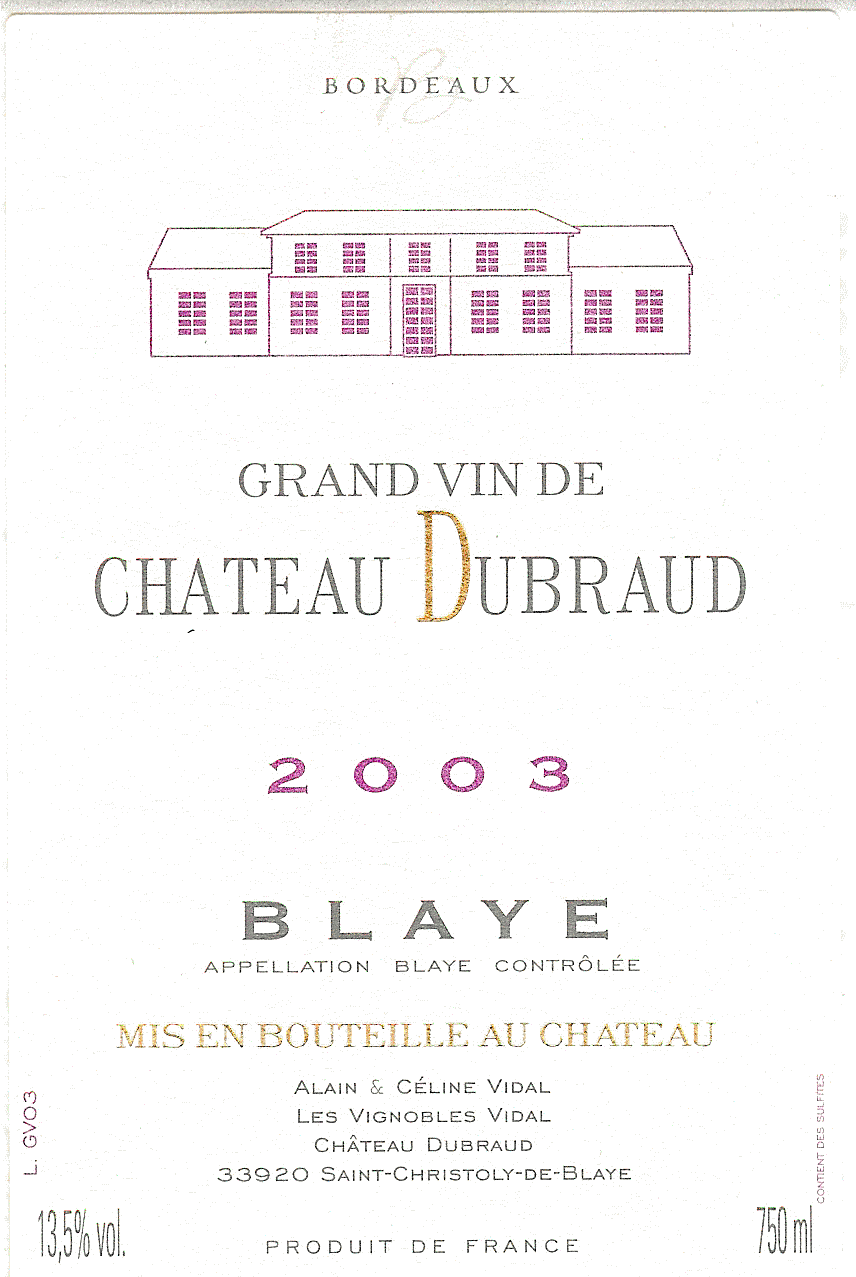 Chateau Dubraud Grand Vin