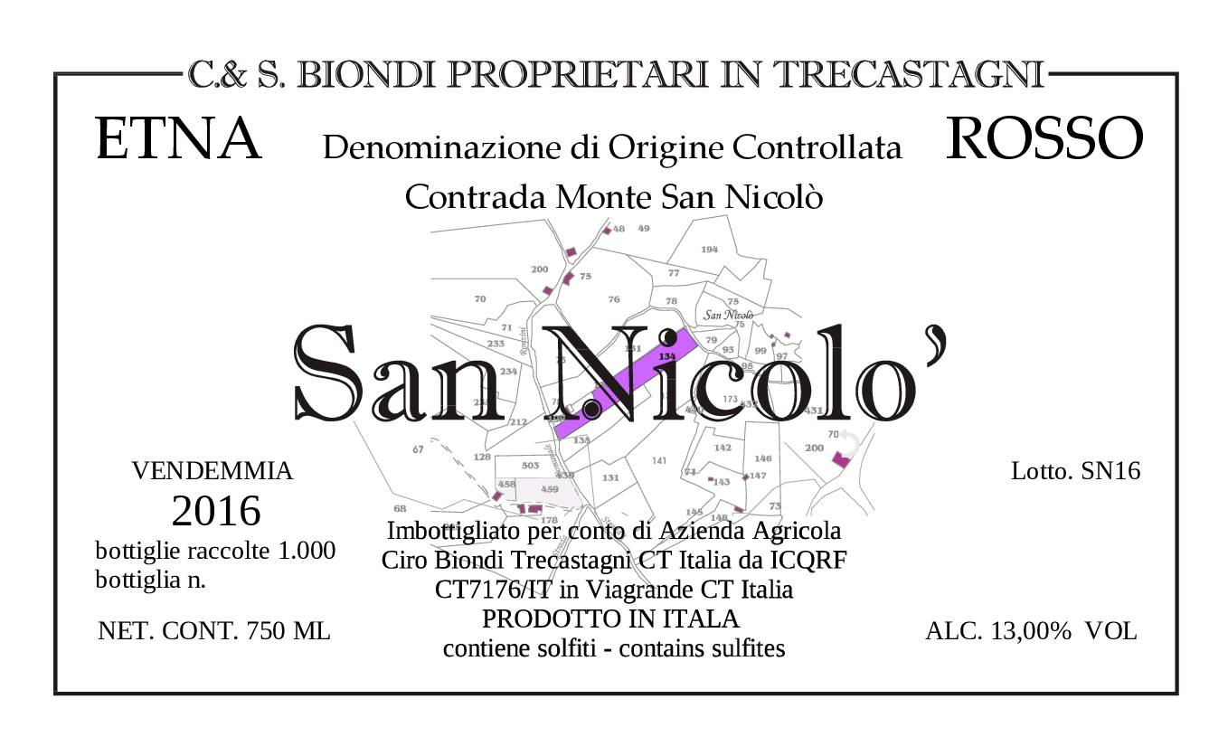 Lsn16 San Nicolò Etna Rosso