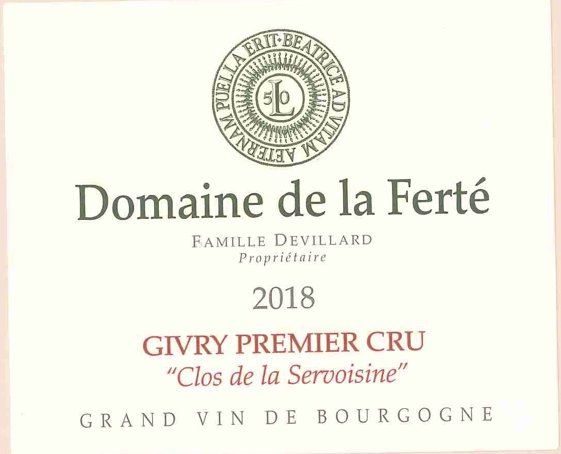 Famille Devillard Grand Vin Puel Givry Premier Cru