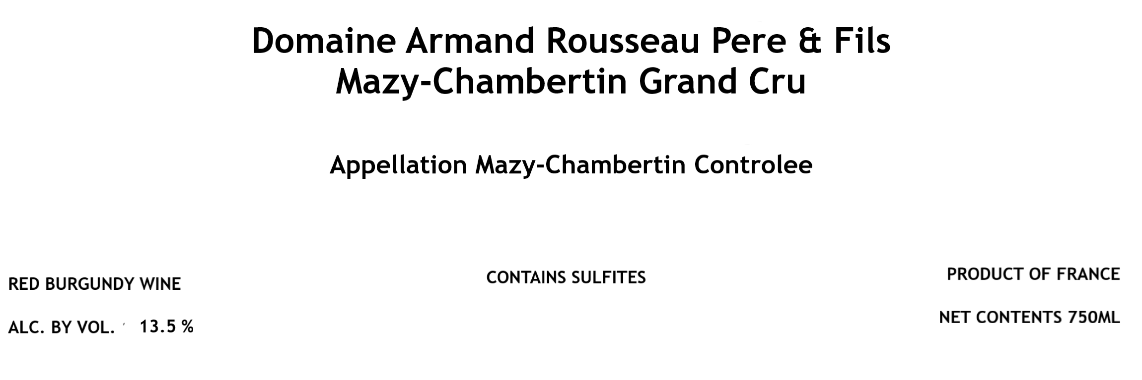 Mazy - Chambertin Grand Cru