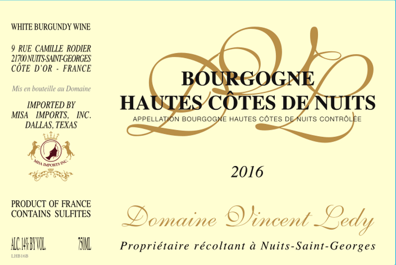 Bourgogne Hautes - Côtes De Nuits White Wine