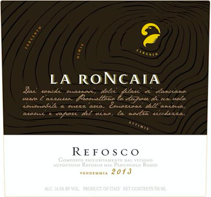 Refosco Dry Red Wine