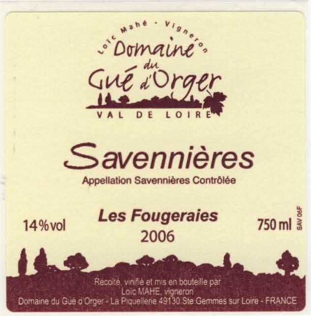 Domaine Du Gue D'orger