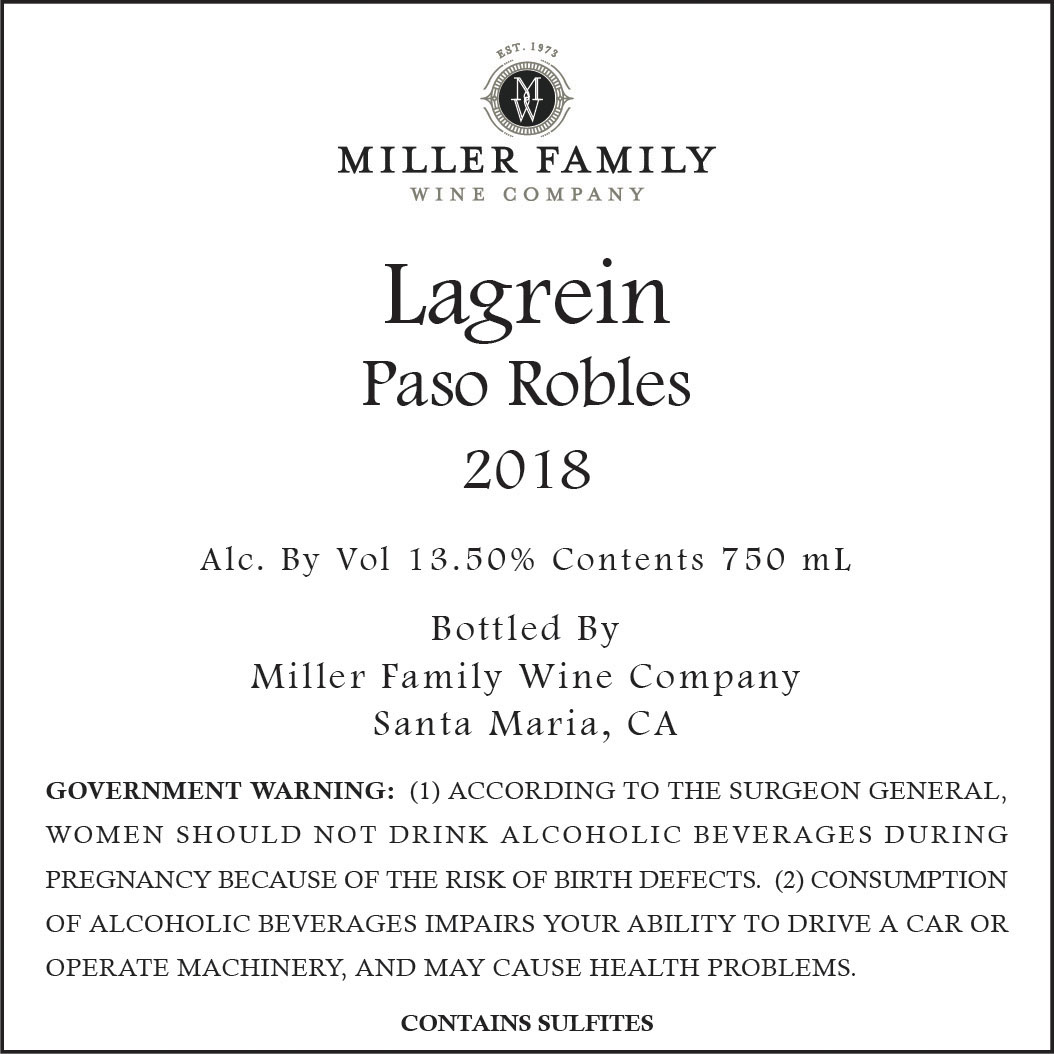 Lagrein Paso Robles