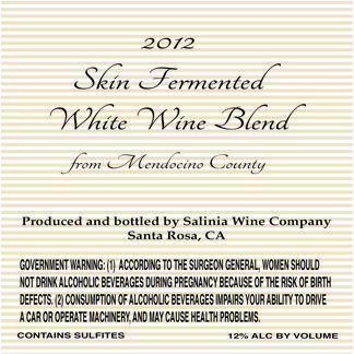 Skin Fermented White Wine Blend