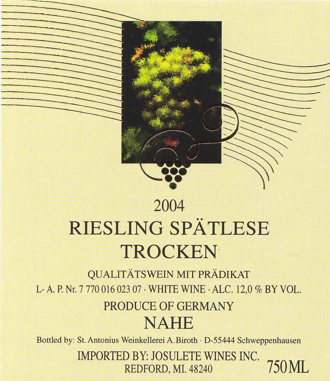 Riesling Spätlese Trocken