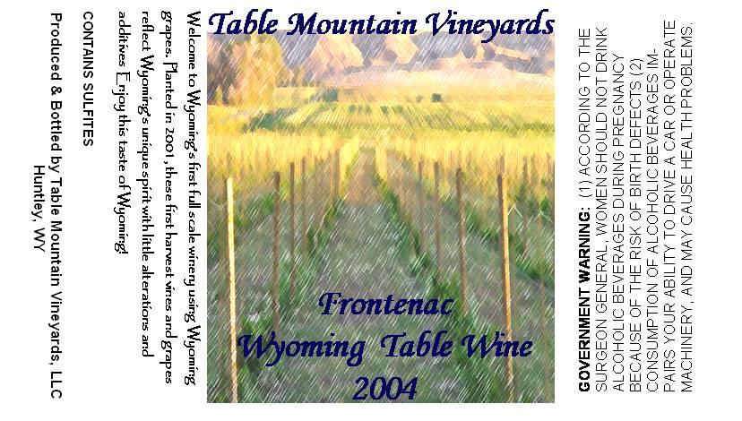 Frontenac Wyoming Table Wine