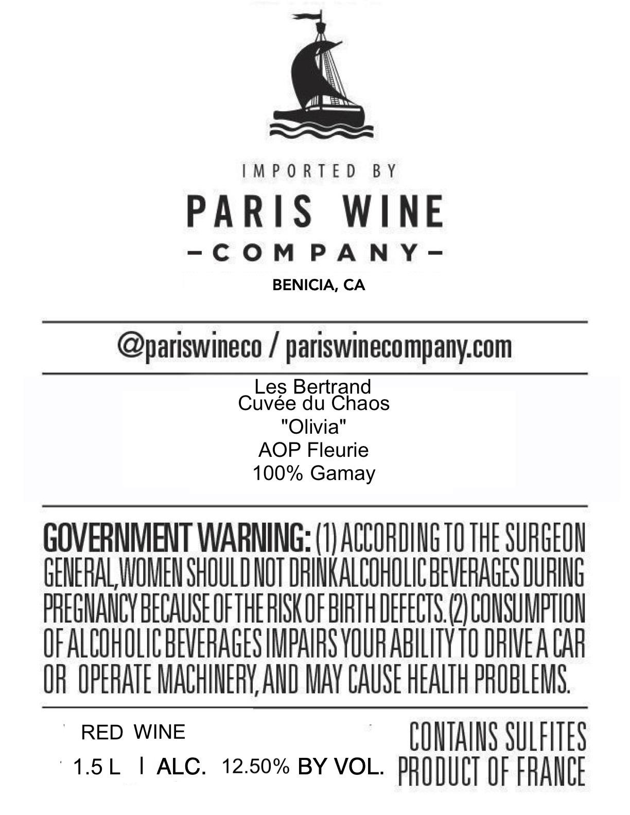 Cuvée Du Chaos "Olivia"