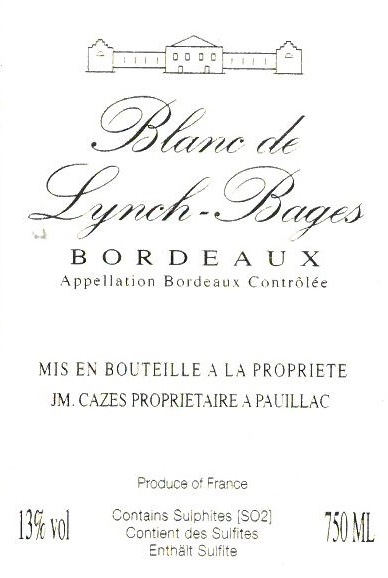 Blanc De Lynch - Bages