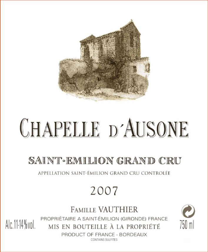 Chapelle D'ausone Saint Emilion Grand Cru