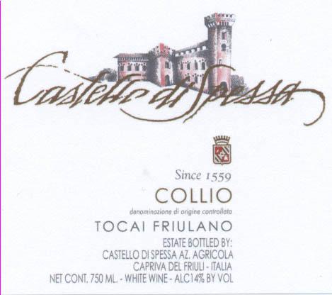 Cartelle Di Spessar Collio Tocai Friulano