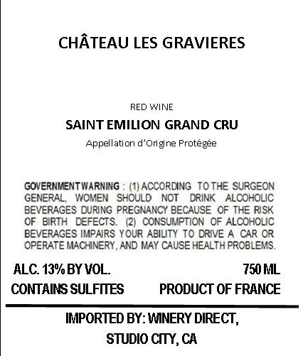 Château Les Gravières Red Wine