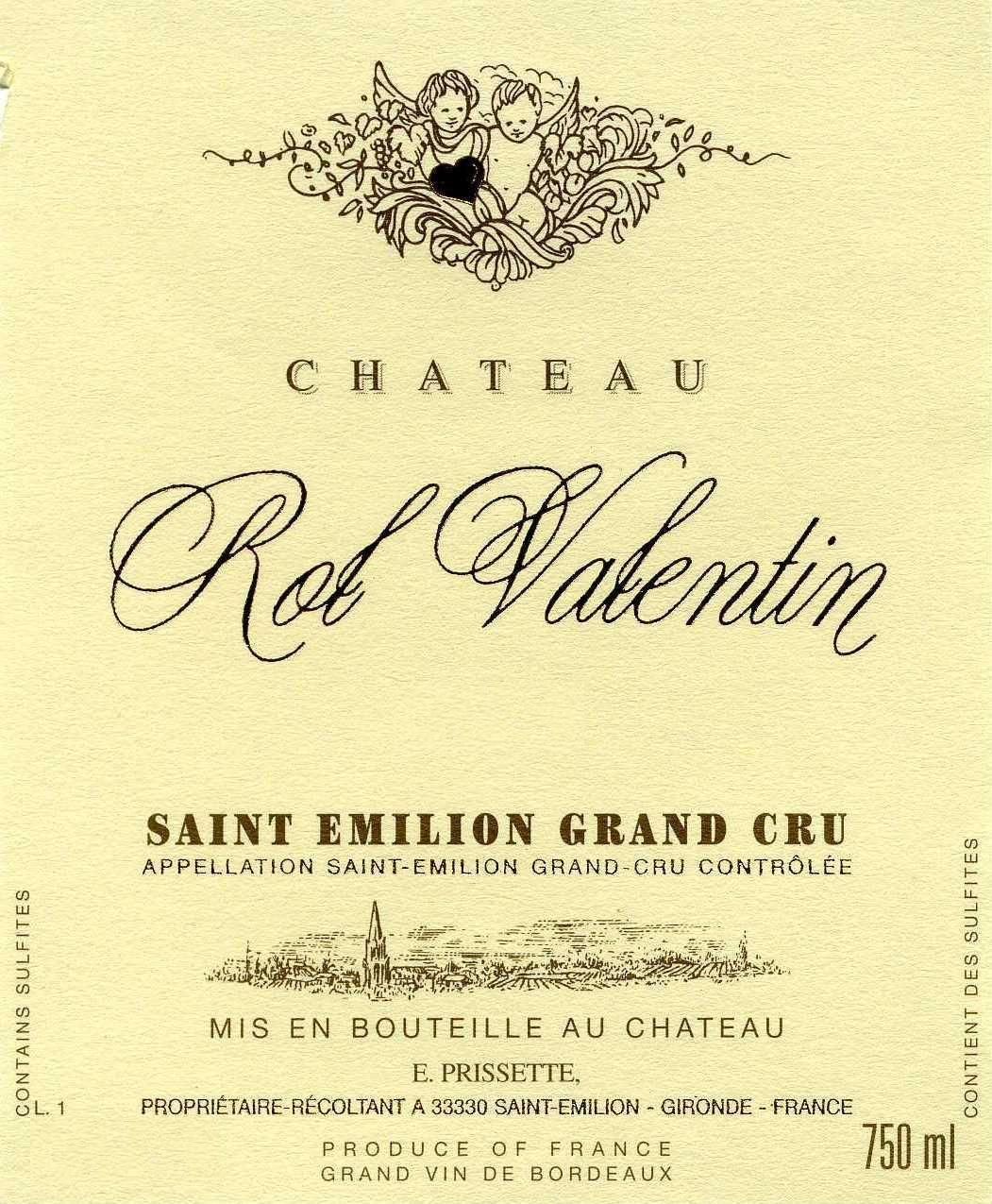 Chateau Rol Valentin Saint Emilion Grand Cru