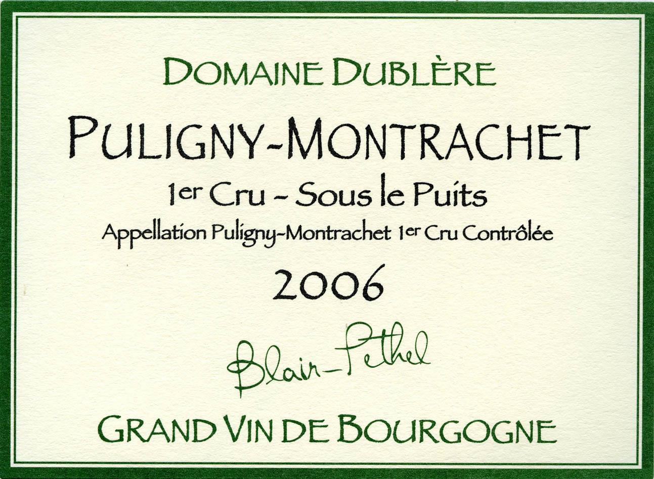 1er Cru - Sous le Puits