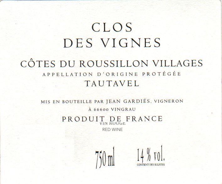 Clos des Vignes