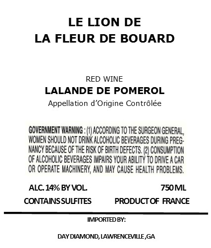 Le Lion de La Fleur de Bouard