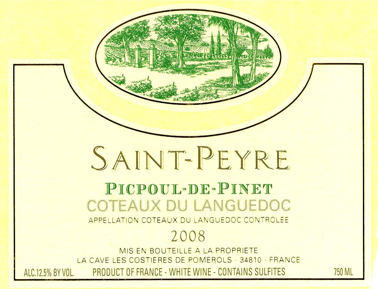 Saint Peyre 100 % Piquepoul White Wine