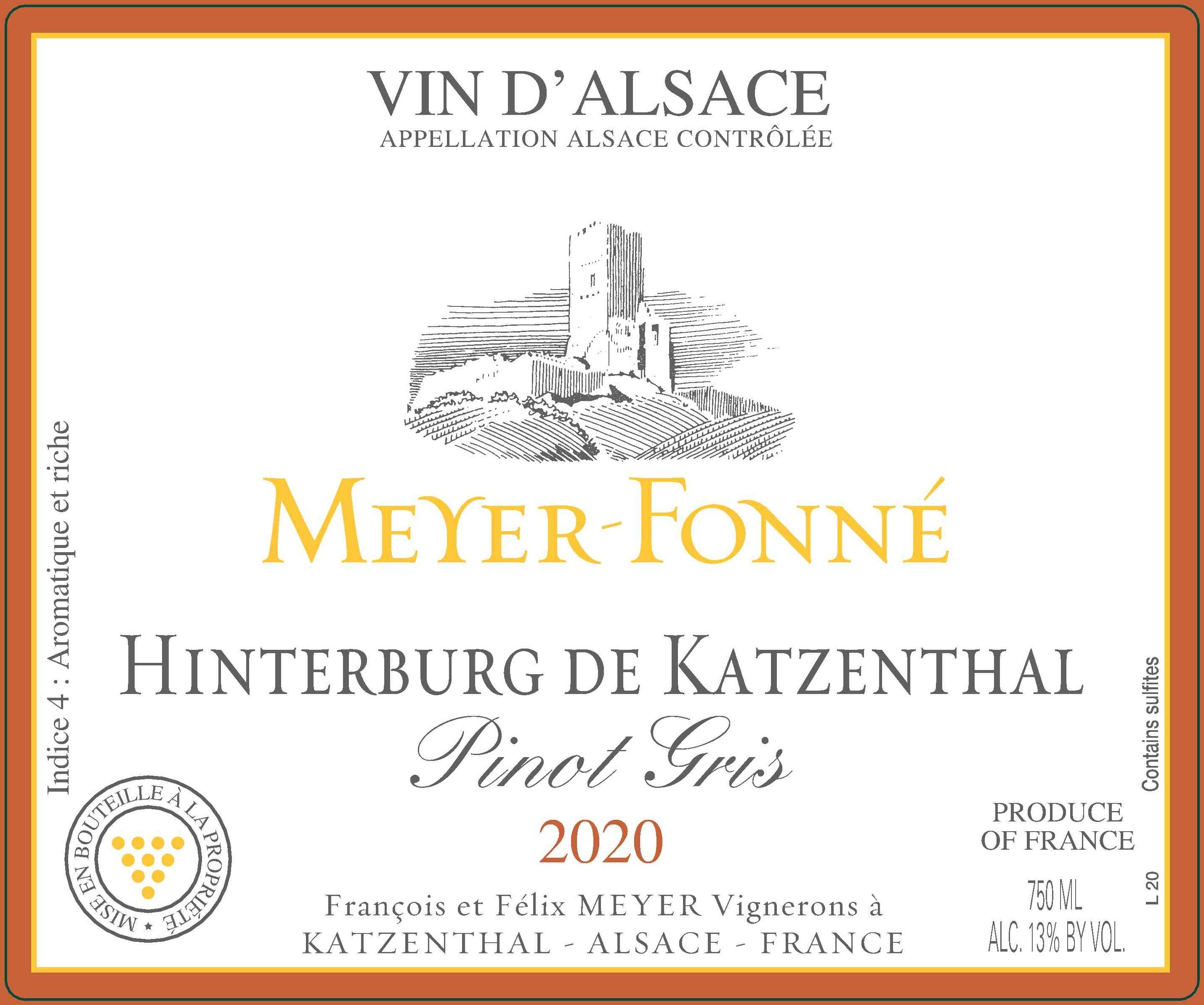 Hinterburg De Katzenthal, Cuvee Eloi