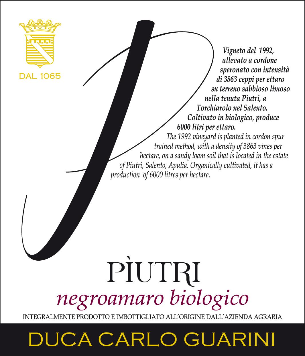 Piutri Negroamaro