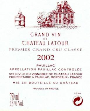 Chateau Latour Premier Grand Cru Classe Pauillac