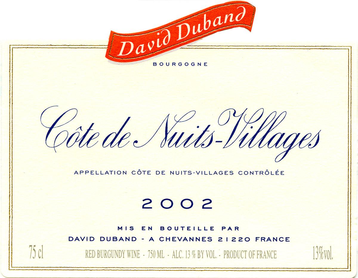 Côte de Nuits-Villages