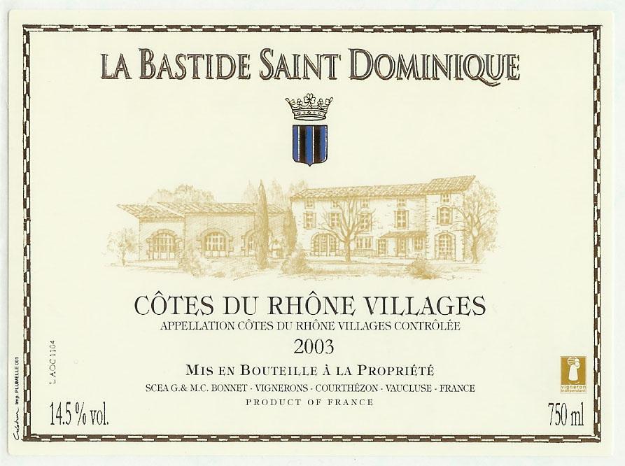 Cotes Du Rhone Villages Red Wine