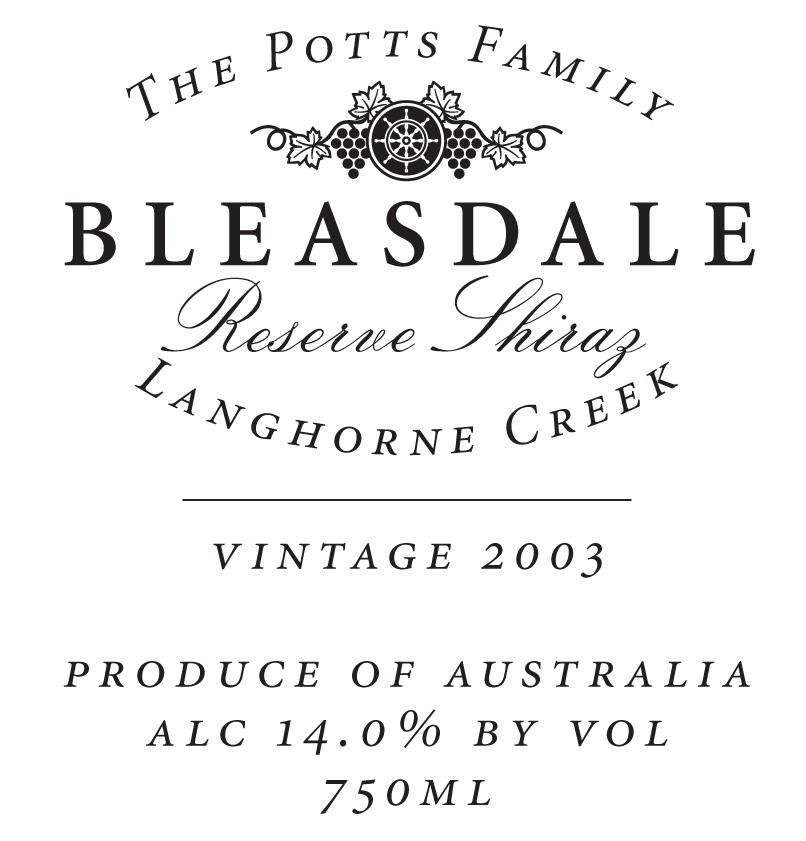 Reserve Shiraz