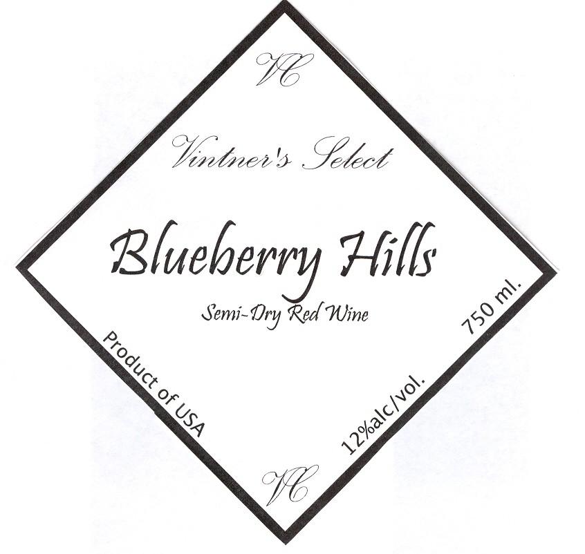 Blueberry Semi-Dry Red Wine