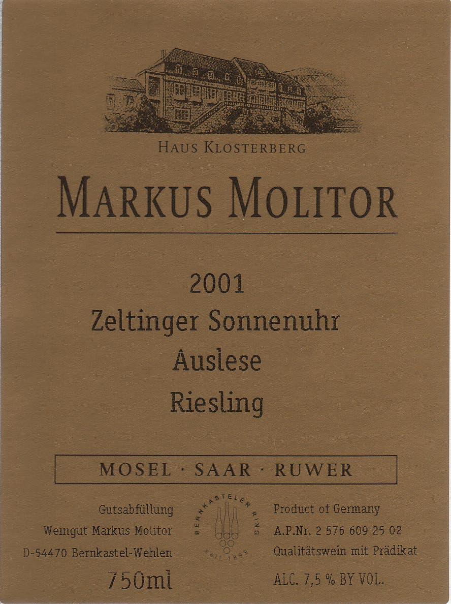 Zeltinger Sonnenuhr Auslese