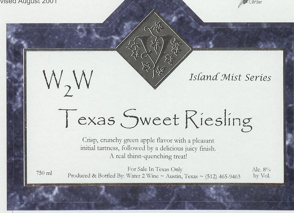 Texas Sweet Riesling