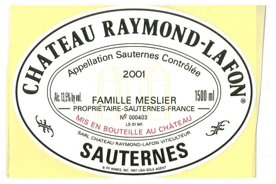 Château Raymond - Lafon Sauternes