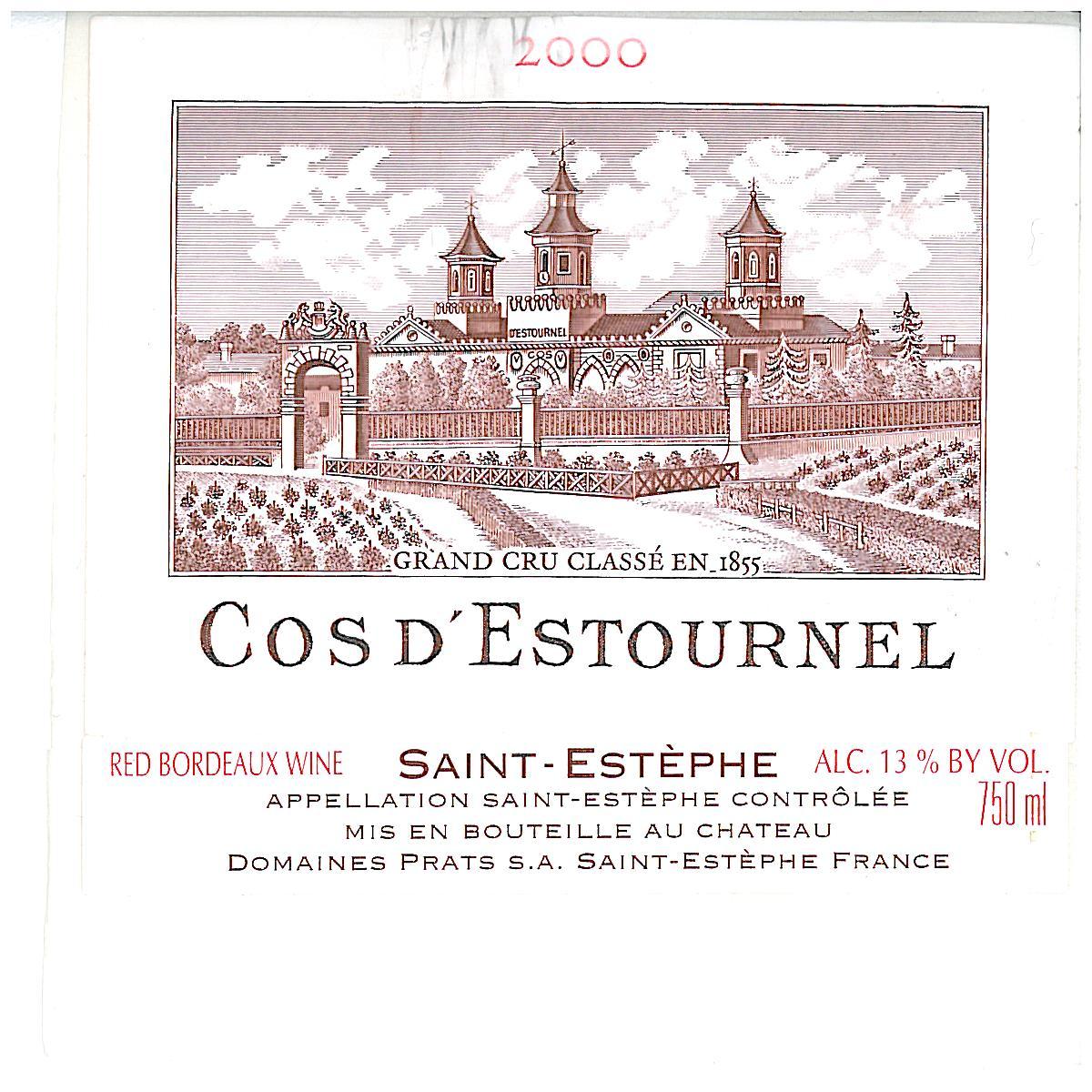 Cos D'estournel Grand Cru Classé En 1855