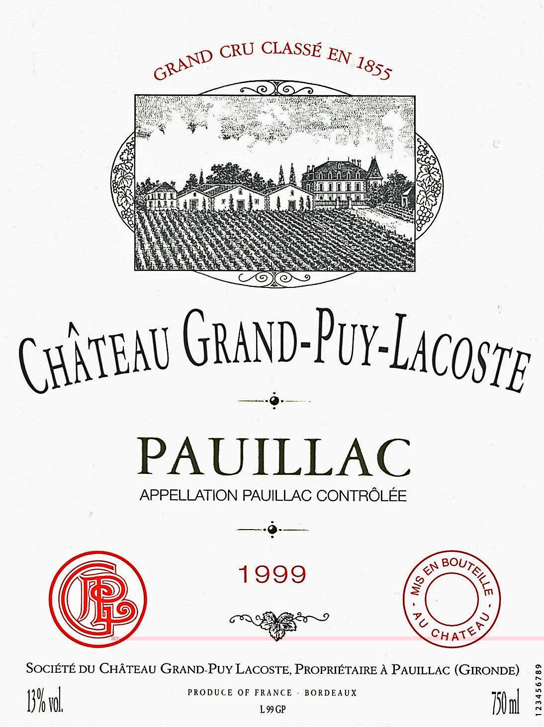 Château Grand - Puy - Lacoste