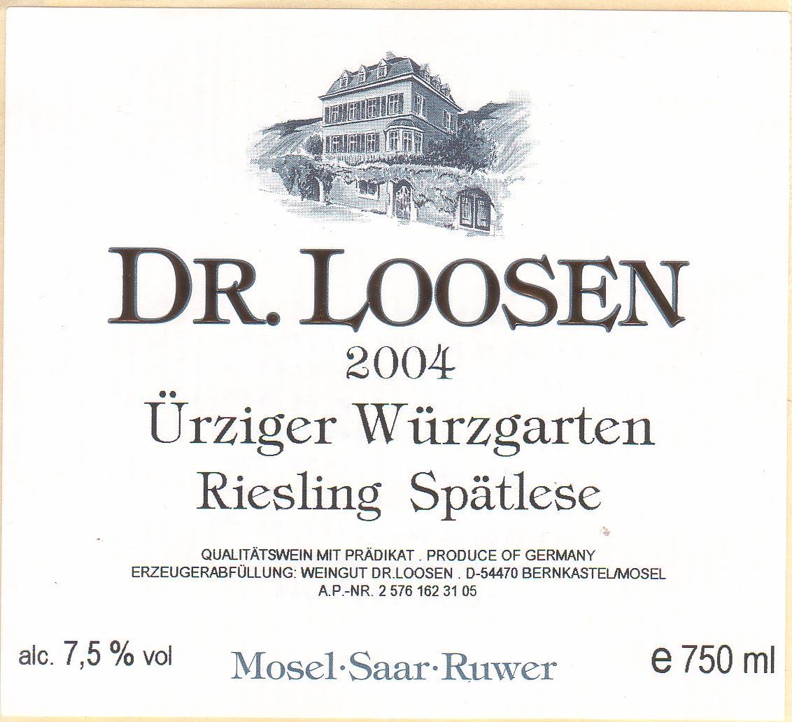 Ürziger Würzgarten Riesling Spätlese