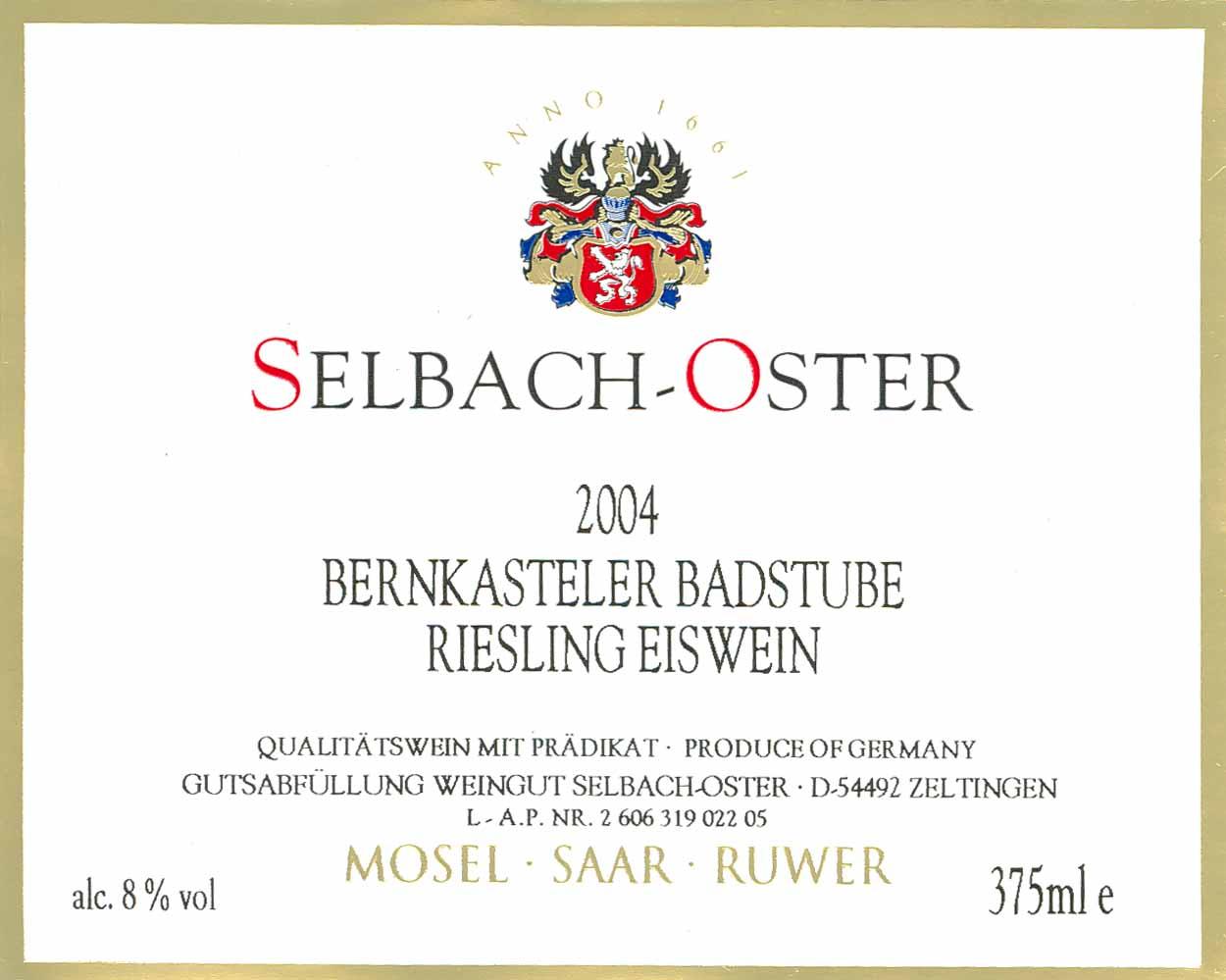 Bernkasteler Badstube Riesling Eiswein