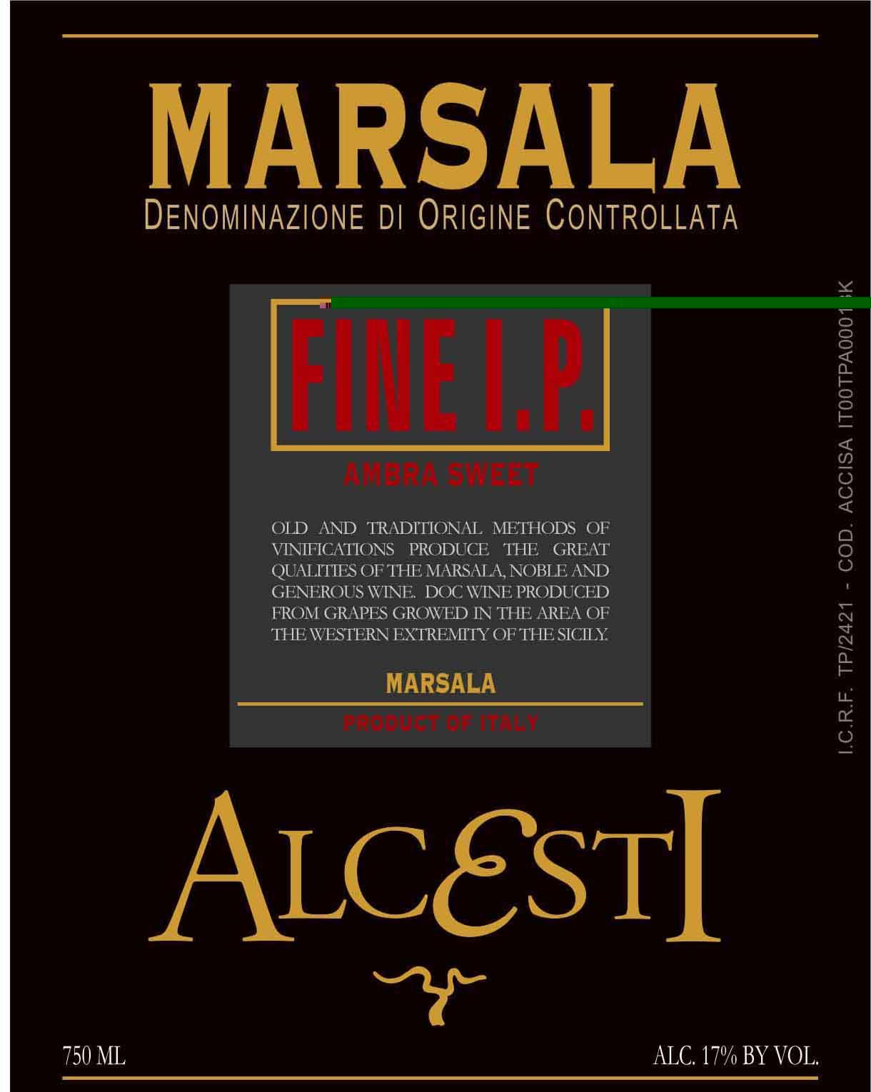 Marsala Sweet Red Wine