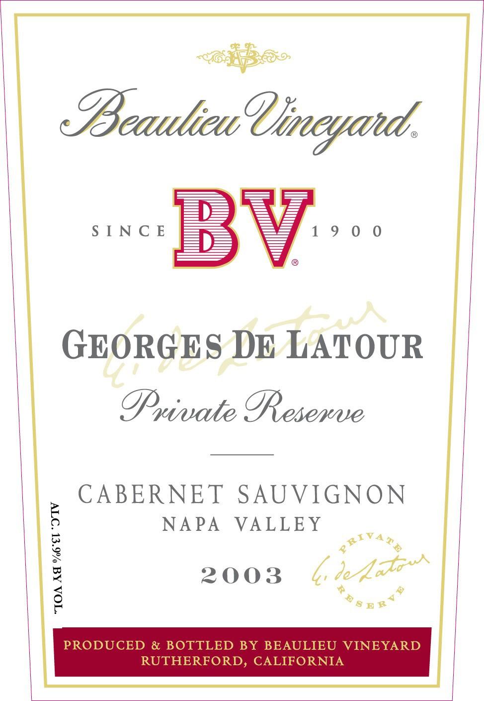 Georges De Latour Private Reserve