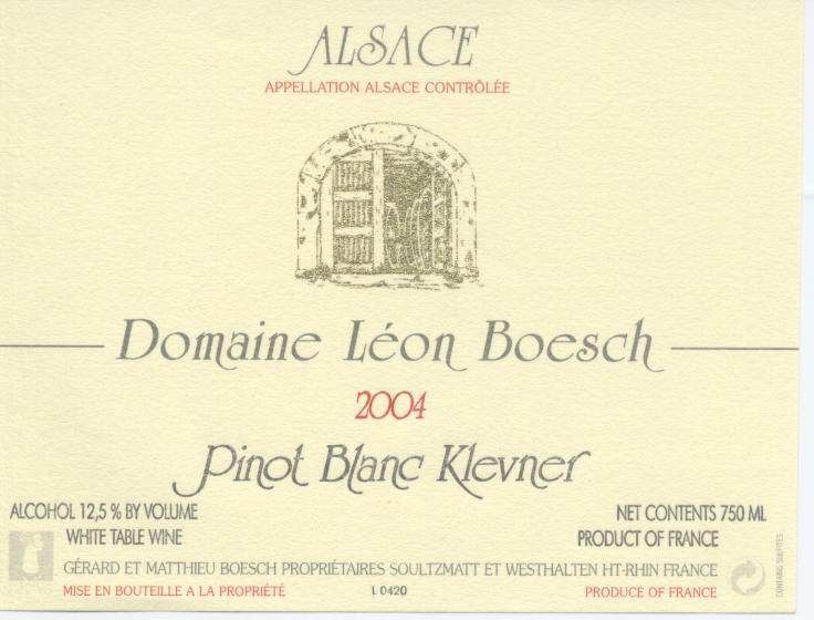 Pinot Blanc Klevner