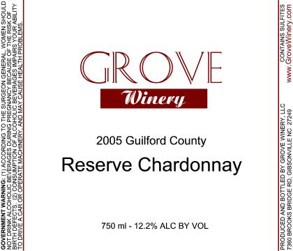 Reserve Chardonnay