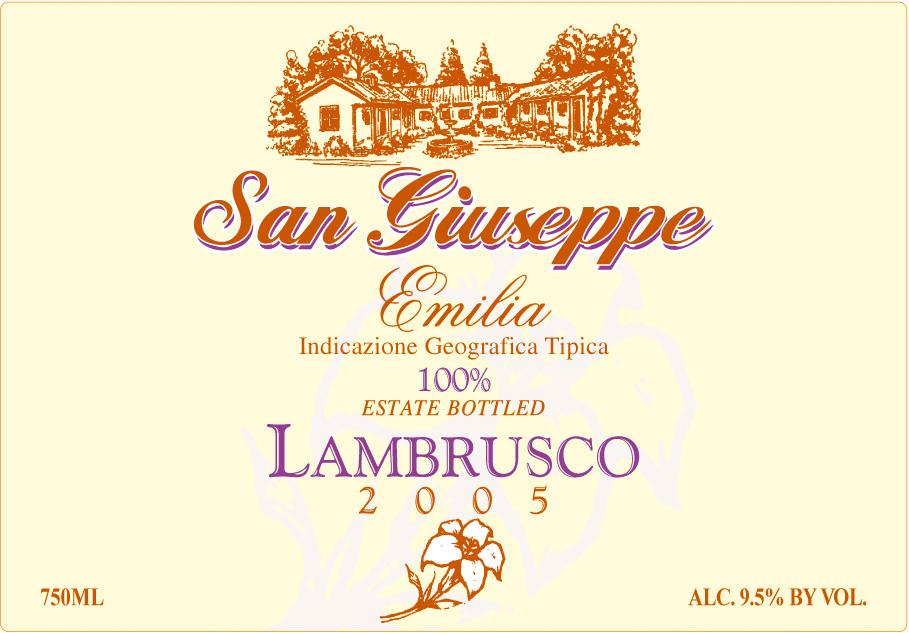 Estate Bottled Lambrusco