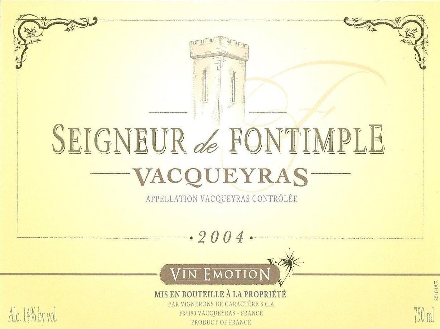 Seigneur De Fontimple Red