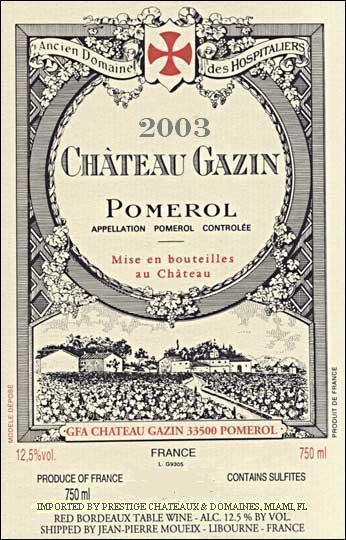 Chateau Gazin Pomerol