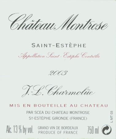 Image of Château Montrose wine