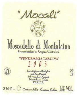 Moscadello Di Montalcino Vendemmia Tardiva