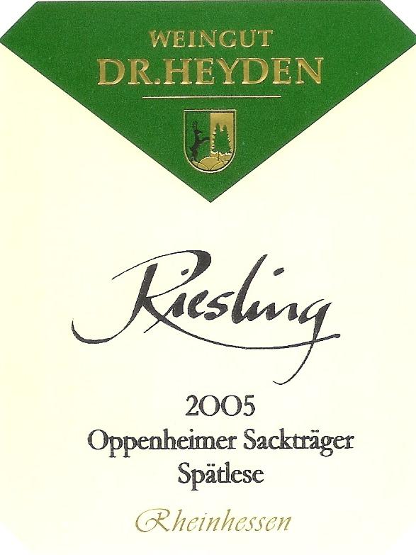 Oppenheimer Sackträger Spätlese